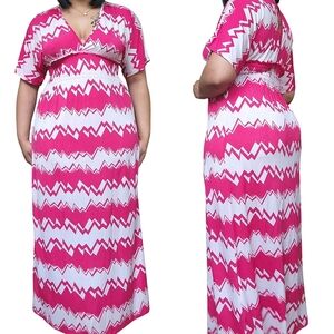☆5th & Love Pink & White Maxi Dress☆
